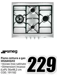 Smeg - Piano Cottura A Gas Sr264xGH2
