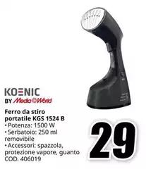 Koenic - Ferro Da Stiro Portatile 1524 B Koenic - Ferro Da Stiro Portatile 1524 B