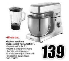 Ariete - Kitchen Machine Impastatore Pastamatic 7L Ariete - Kitchen Machine Impastatore Pastamatic 7L