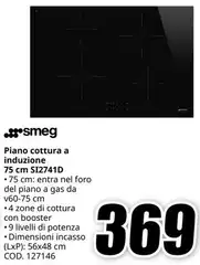 Smeg - Piano Cottura A Induzione 75 Cm SI27410