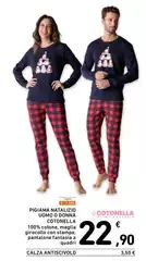 Cotonella - Pigiama Natalizio Uomo O Donna Cotonella - Pigiama Natalizio Uomo O Donna