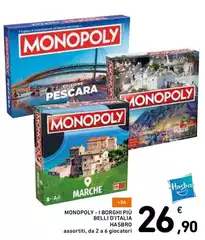 Hasbro - Monopoly - I Borghi Piu Belli D'italia Hasbro - Monopoly - I Borghi Piu Belli D'italia