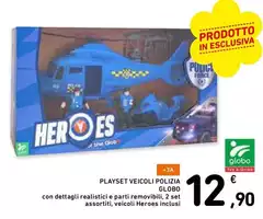 Globo - Playset Veicoli Polizia