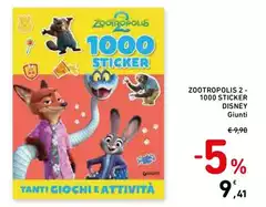 Disney - Zoottopolis 2 - 1000 Sticker
