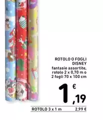 Disney - Rotolo O Fogli