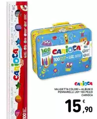 Carioca - Valigetta Color + Alum O Pennarelli Joy 100 Pezzi
