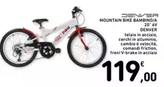 Denver - Mountain Bike Bambino/A 20" 6V