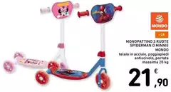 Mondo natura - Monopattino 3 Ruote Spiderman 3 Minne