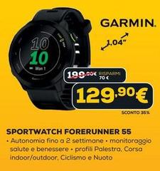 Garmin - Forerunner 55 2,64 Cm (1.04") MIP Nero GPS (satellitare) Garmin - Forerunner 55 2,64 Cm (1.04") MIP Nero GPS (satellitare)
