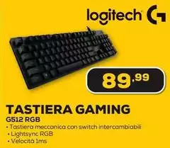 Logitech - G512 Rgb Tastiera Rgb Logitech - G512 Rgb Tastiera Rgb