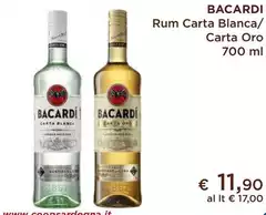 Bacardi - Rum Carta Blanca