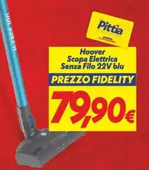Hoover - Scopa Elettrica Senza Filo 22V Blu Hoover - Scopa Elettrica Senza Filo 22V Blu