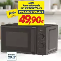 Ngm -  Fomo Microonde Con Grill 1000w Nero