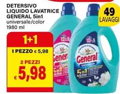 General - Detersivo Liquido Lavatrice 5in1