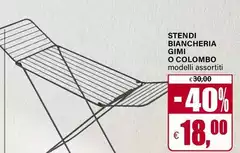 Gimi/Colombo - Stendi Biancheria Gimi/Colombo - Stendi Biancheria