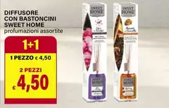 Sweet Home - Diffusore Con Bastoncini Sweet Home - Diffusore Con Bastoncini