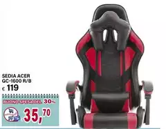 Acer - Sedia GC-1600 R/B