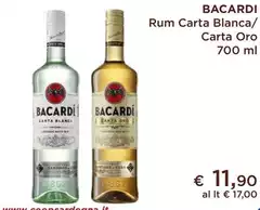 Bacardi - Rum Carta Blanca