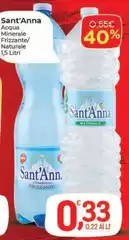 Sant'anna - Acqua Minerale Frizzante/ Naturale Sant'anna - Acqua Minerale Frizzante/ Naturale