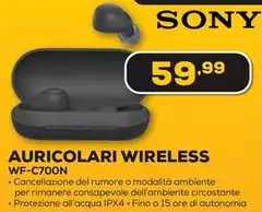 Sony - Auricolari Wireless Wf-c700n