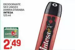 Intesa - Deodorante Sex Unisex Ambra D'Arabia Intesa - Deodorante Sex Unisex Ambra D'Arabia