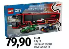 Lego - City F 1 Truck Con Veicolo Rb20-amr24 F 1