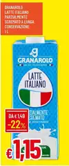 Granarolo - Latte Italiano Parzialmente Scremato A Lunga Conservazione