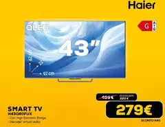 Haier - Smart Tv H43qao8fux