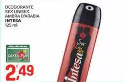 Intesa - Deodorante Sex Unisex Ambra D'Arabia Intesa - Deodorante Sex Unisex Ambra D'Arabia