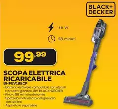 Black & Decker - Scopa Elettrica Ricaricabile Black & Decker - Scopa Elettrica Ricaricabile