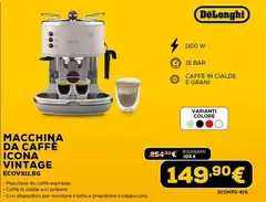 De Longhi - Macchina Da Caffè Icona Vintage Ecovu118g