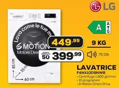 LG - F4NX1009Nwb Lavatrice 9 Kg A+Blua LG - F4NX1009Nwb Lavatrice 9 Kg A+Blua