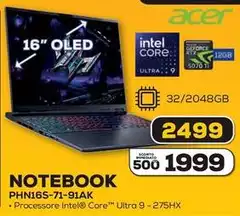 Acer - Notebook PHN16S-71-91AK