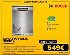 Bosch - Lavastoviglie Serie 4 STM54EM10AE Bosch - Lavastoviglie Serie 4 STM54EM10AE