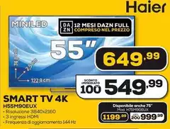 Haier - Smart Tv 4k H55M90EUX Haier - Smart Tv 4k H55M90EUX
