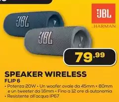 Jbl - Speaker Wireless Flip 6 Jbl - Speaker Wireless Flip 6