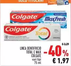 Colgate - Linea Dentifricio Total E Max