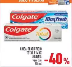 Colgate - Linea Dentifricio Total E Max