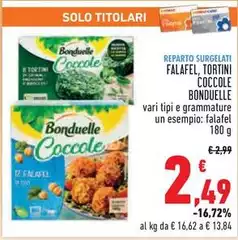 Bonduelle - Falafel, Tortini Coccole Bonduelle - Falafel, Tortini Coccole