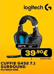 Logitech - Cuffie G432 7.1.4 Surround Logitech - Cuffie G432 7.1.4 Surround
