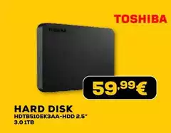 Toshiba - Hard Disk Hdt8510ek3aa-hdd 2.5" 3.0 1tb