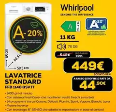 Whirlpool - Lavatrice Standard FFB 1 148 Bsvit