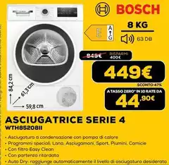 Bosch - Asciugatrice Serie 4 WTH85208II Bosch - Asciugatrice Serie 4 WTH85208II