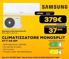 Samsung - Climatizzatore Monosplit KIT F-AR 12M