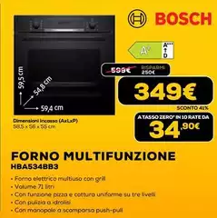 Bosch - Forno Multifunzione HBA534BB3