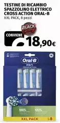 Oral b - Testine Di Ricambio Spazzolino Elettrico Cross Action