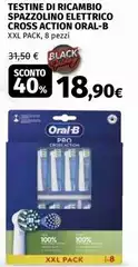 Oral b - Testine Di Ricambio Spazzolino Elettrico Cross Action