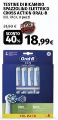 Oral b - Testine Di Ricambio Spazzolino Elettrico Cross Action Oral b - Testine Di Ricambio Spazzolino Elettrico Cross Action