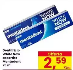 Mentadent - Dentifricio White Now Assortito