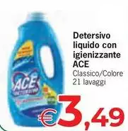 Ace - Detersivo Liquido Con Igienizzante